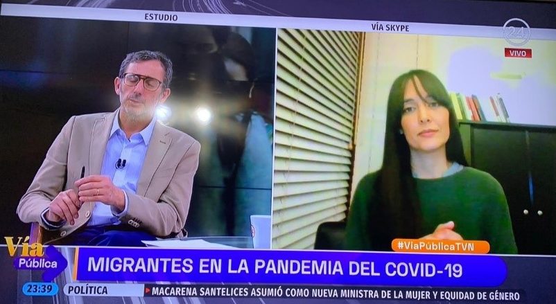 Lee más sobre el artículo Investigadora PROESSA entrevistada en TVN sobre situación de migrantes y COVID-19