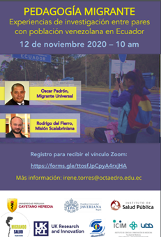 Lee más sobre el artículo Conversatorio pedagogía migrante