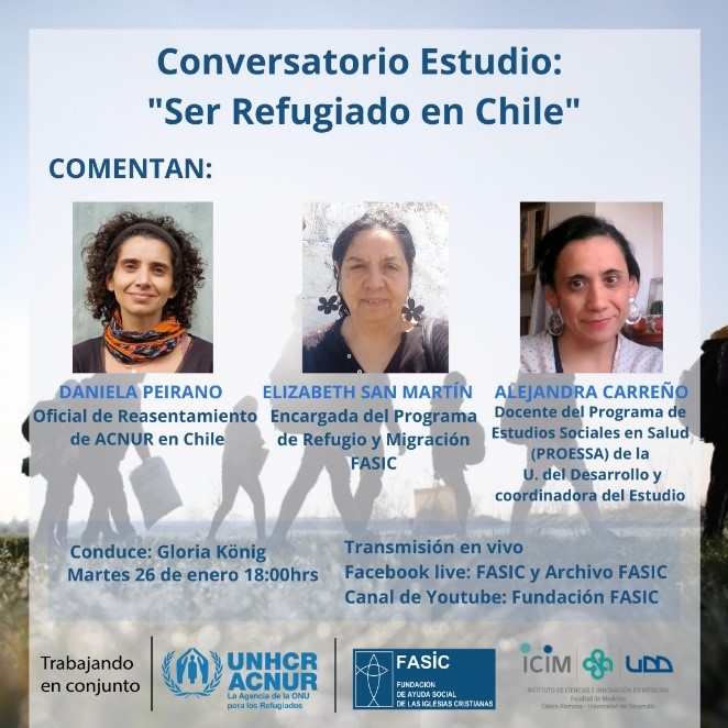 Lee más sobre el artículo Participación de investigadora PROESSA en Conversatorio organizado por FASIC sobre salud de refugiados y solicitantes de asilo