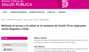 Lee más sobre el artículo Participación de investigadora PROESSA en Webinar sobre migración internacional