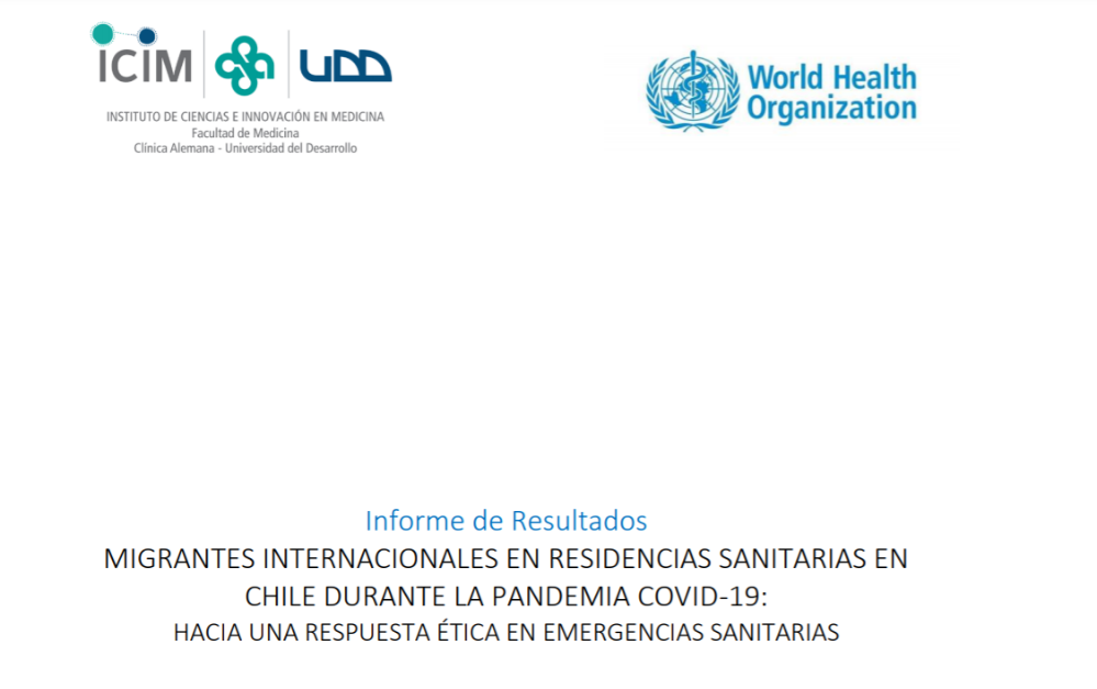 Lee más sobre el artículo Publicación Informe sobre atención de salud de migrantes internacionales en residencias sanitarias en contexto de pandemia por SARS-CoV-2