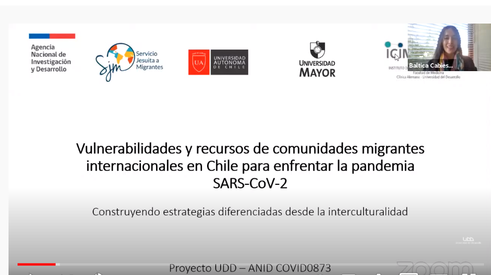 Lee más sobre el artículo Webinar organizado por PROESSA presenta resultados de estudio sobre vulnerabilidades y recursos de comunidades migrantes en Chile para enfrentar la pandemia por SARS-CoV-2