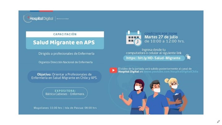Lee más sobre el artículo Directora de PROESSA realiza capacitación sobre atención de salud a migrantes internacionales