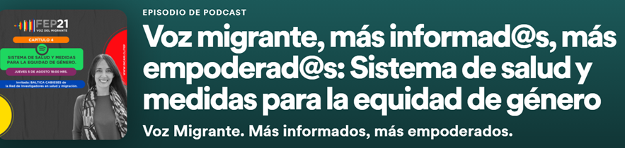 En este momento estás viendo Participación de directora PROESSA en Podcast “Voz del migrante”