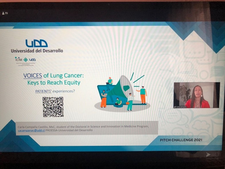 En este momento estás viendo Participación de investigadora PROESSA en Pitch Challenge UDD de investigación