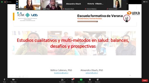 Lee más sobre el artículo Participación de investigadoras de PROESSA en Escuela formativa de verano de UDLA