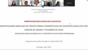 Lee más sobre el artículo Presentación de resultados cualitativos de investigación sobre trayectorias de pacientes con Cáncer de mama y pulmón