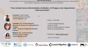 Lee más sobre el artículo Participación de investigadoras PROESSA en webinar sobre migración y chagas organizado por Lancet Migration