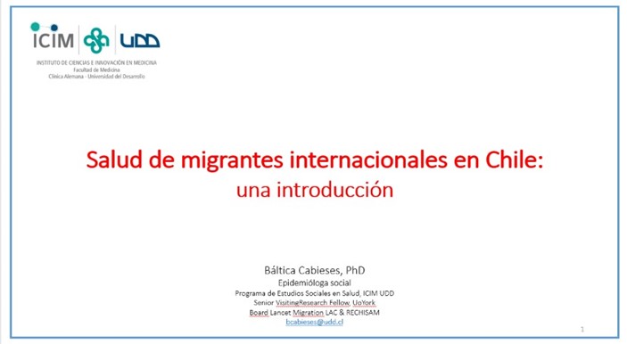 En este momento estás viendo Investigadora PROESSA-UDD realiza clase en magíster de Salud púbica UC