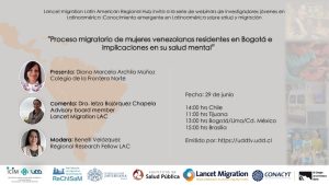 Lee más sobre el artículo Webinar Lancet Migration con organización de investigadora PROESSA UDD