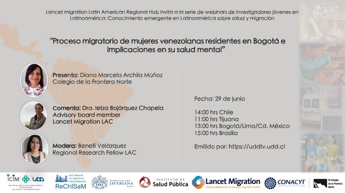 Lee más sobre el artículo Webinar Lancet Migration con organización de investigadora PROESSA UDD