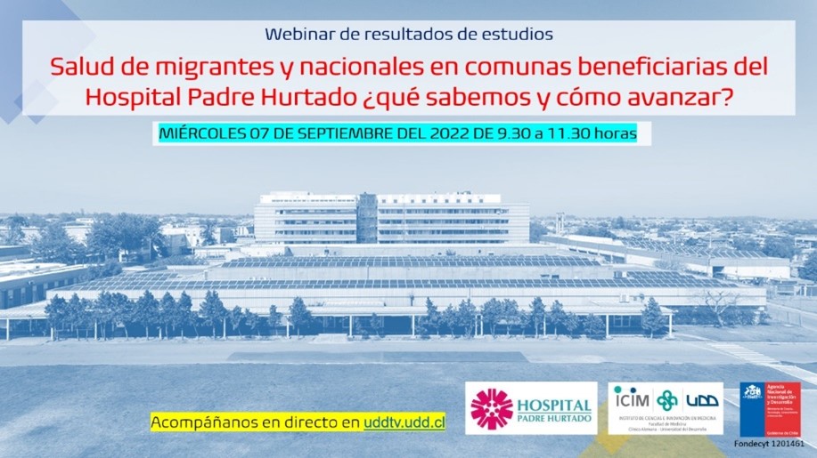 En este momento estás viendo Realización Webinar de resultados estudio sobre Salud de migrantes y nacionales