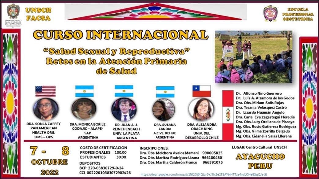 Lee más sobre el artículo Participación de directora PROESSA UDD en curso internacional sobre Salud sexual y reproductiva por Universidad en Perú