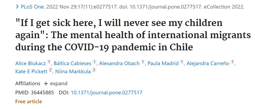 Lee más sobre el artículo Publicaciones equipo PROESSA UDD mes de noviembre