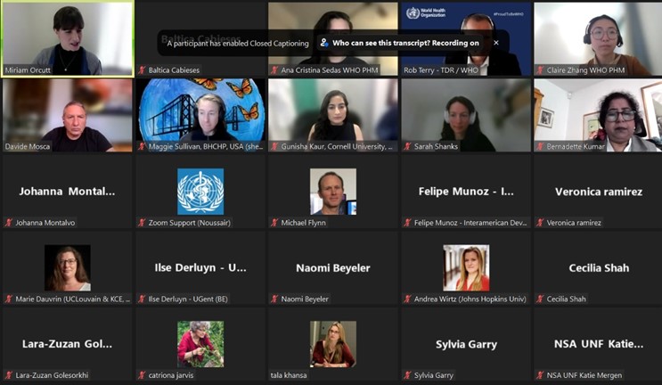 Lee más sobre el artículo Participación investigadora CeSGI en Taller de OMS