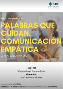 Lee más sobre el artículo Participación investigadora CeSGI en diálogo bioético UDD sobre comunicación empática