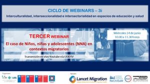 Lee más sobre el artículo Tercer Webinar ciclo de Webinars 3i sobre NNA migrantes