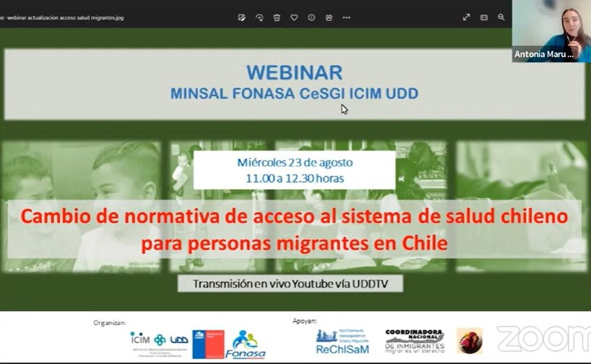 Lee más sobre el artículo Webinar sobre cambio en normativa de acceso a salud de personas migrantes