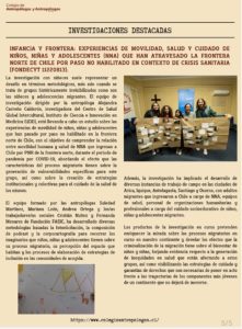 Lee más sobre el artículo Aparición de investigación de investigadora CESGI en boletín antropología