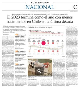 Lee más sobre el artículo Nota de prensa. El 2023 termina como el año con menos nacimientos en Chile en la última década.